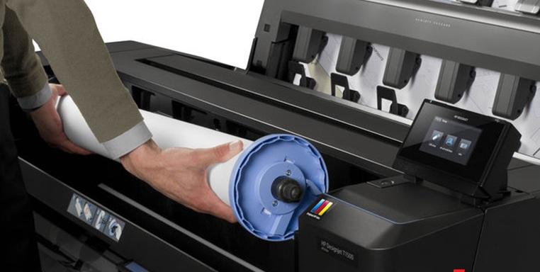 Plotter Yazıcı Kağıt Yükleme İşlemi