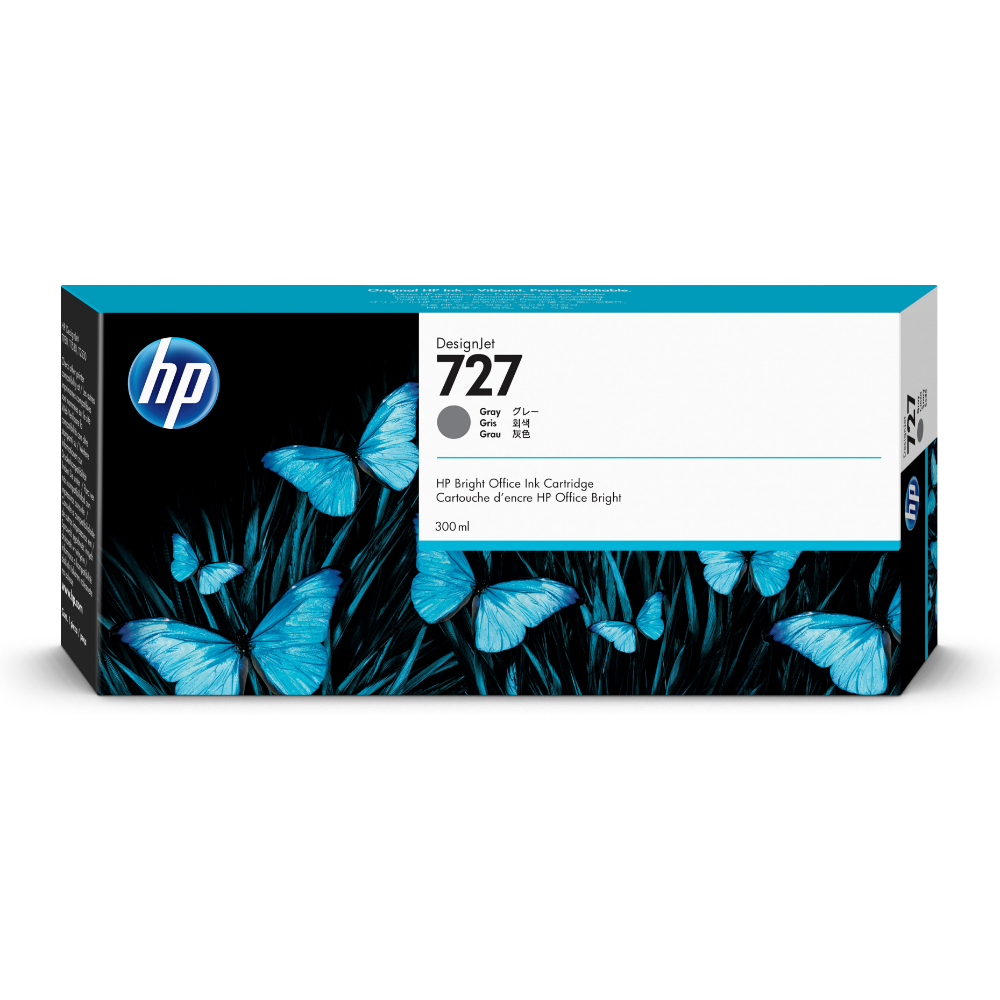 HP 727 300 ml Gri DesignJet Mürekkep Kartuşu