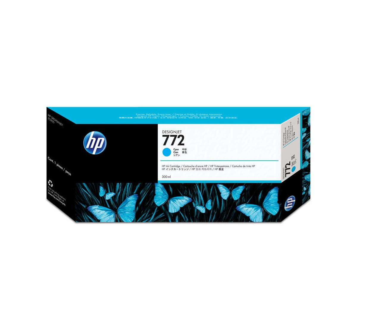 hP 772 300-ml Cyan Ink Cartridge
