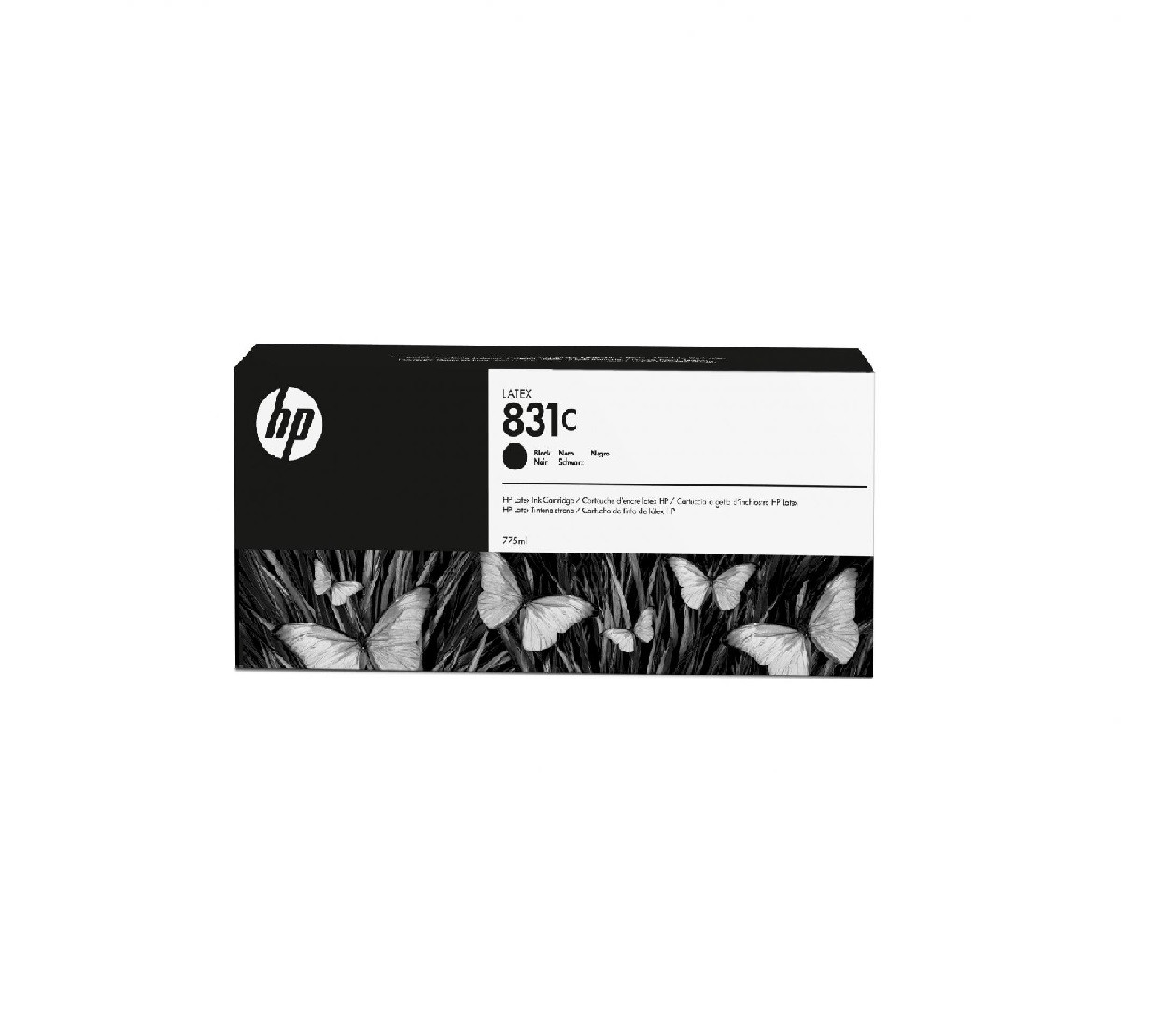 HP 831A 775-ml Black Latex Ink Cartridge