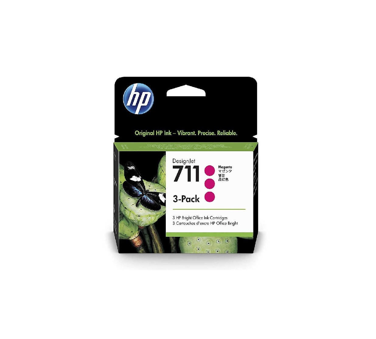 HP 711 3'lü Paket 29-ml Magenta - Kırmızı Ink Cartridges Plotter Mürekkep Kartuşu