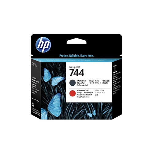 Hp 744-F9J88A Mat Siyah-Kromatik Kırmızı Baskı Kafası