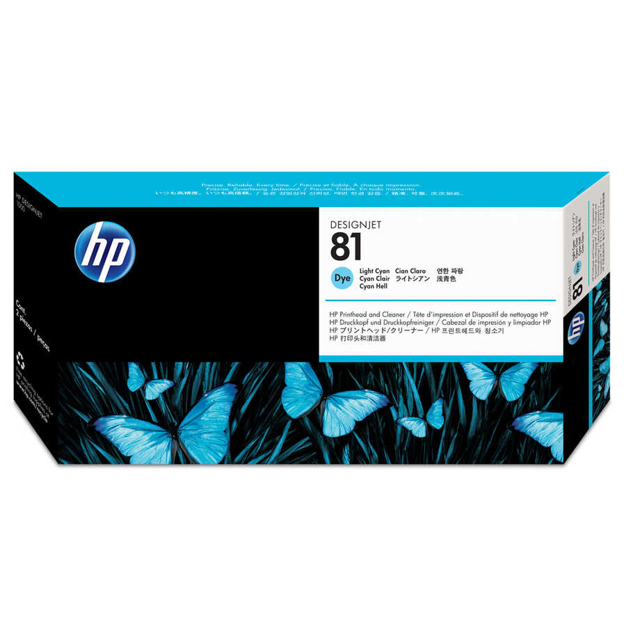 HP 81 C4954A Açık Mavi Orijinal Baskı Kafası Kafa Temizleyici