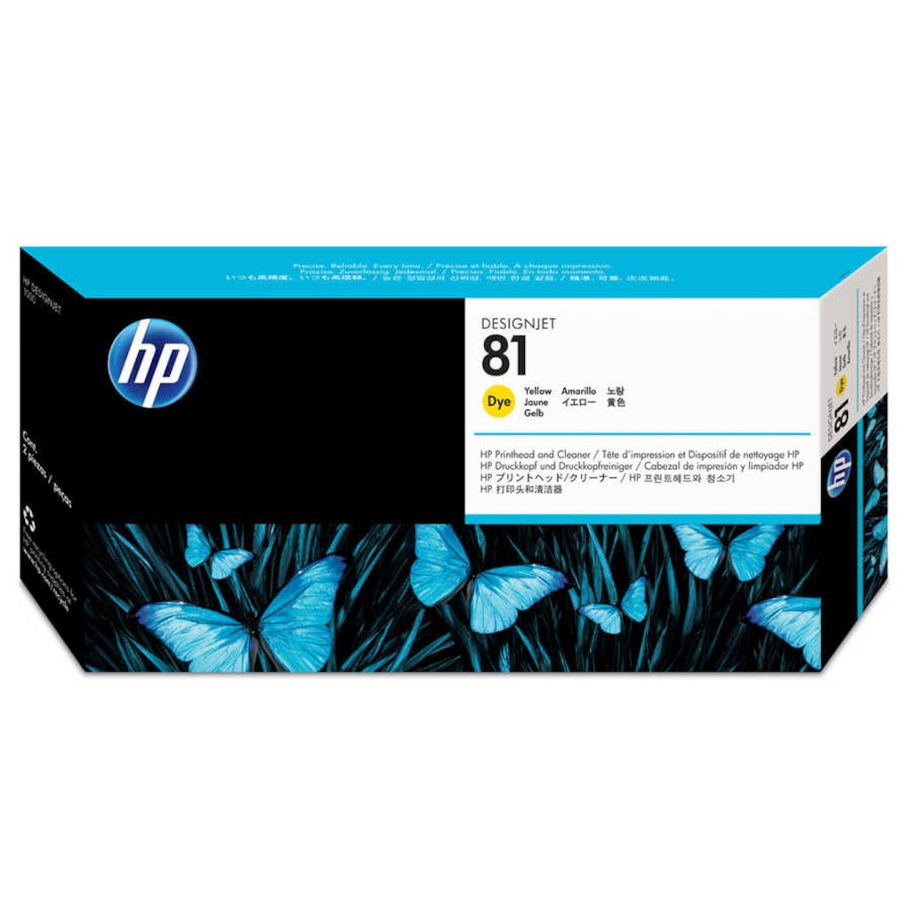 HP 81 C4953A Sarı Orijinal Baskı Kafası ve Kafa Temizleyici