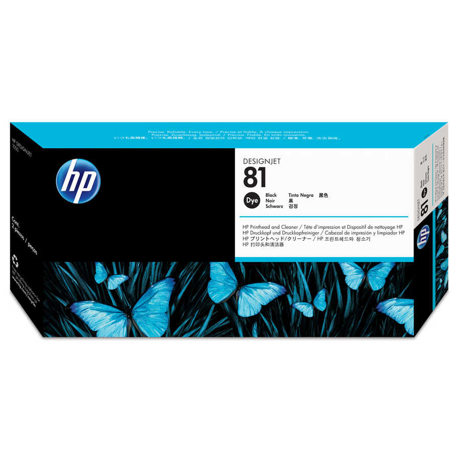HP 81 C4950A Siyah Orijinal Baskı Kafası ve Kafa Temizleyici