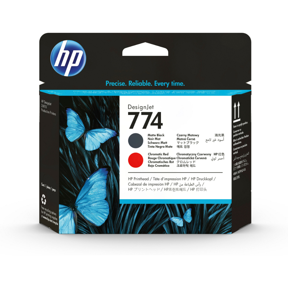 HP 774 Mat Siyah Kromatik Kırmızı Baskı Kafası P2V97A